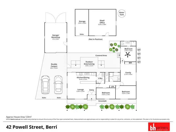 Floorplan of Homely house listing, 42 Powell Street, Berri SA 5343
