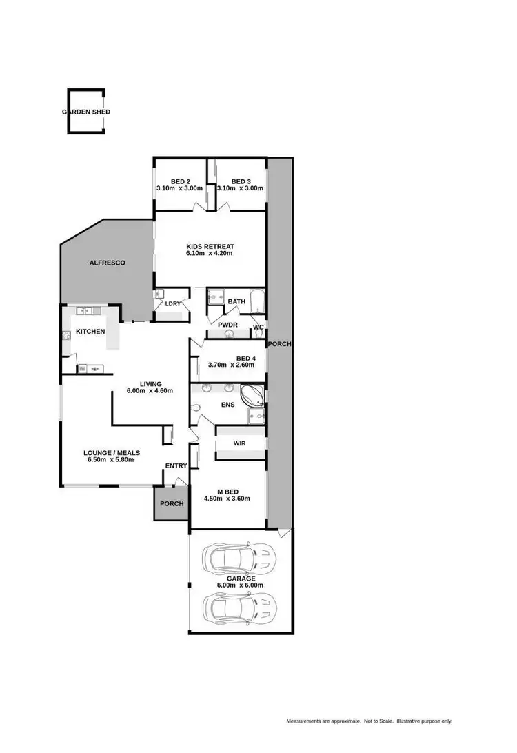 Floorplan of Homely house listing, 4 Heron Court, West Wodonga VIC 3690