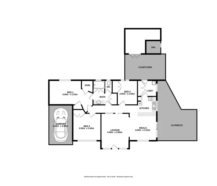 Floorplan of Homely unit listing, 2/561 Webb Street, Lavington NSW 2641