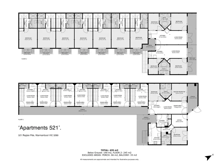 Floorplan of Homely apartment listing, 1-10/521 Raglan Parade, Warrnambool VIC 3280