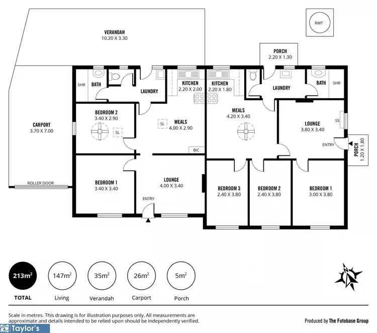 Floorplan of Homely house listing, 154 -156 Sampson Road, Elizabeth Grove SA 5112