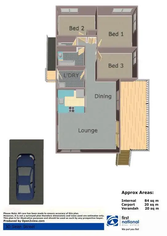 Floorplan of Homely house listing, 30 Sean Street, Riverview QLD 4303