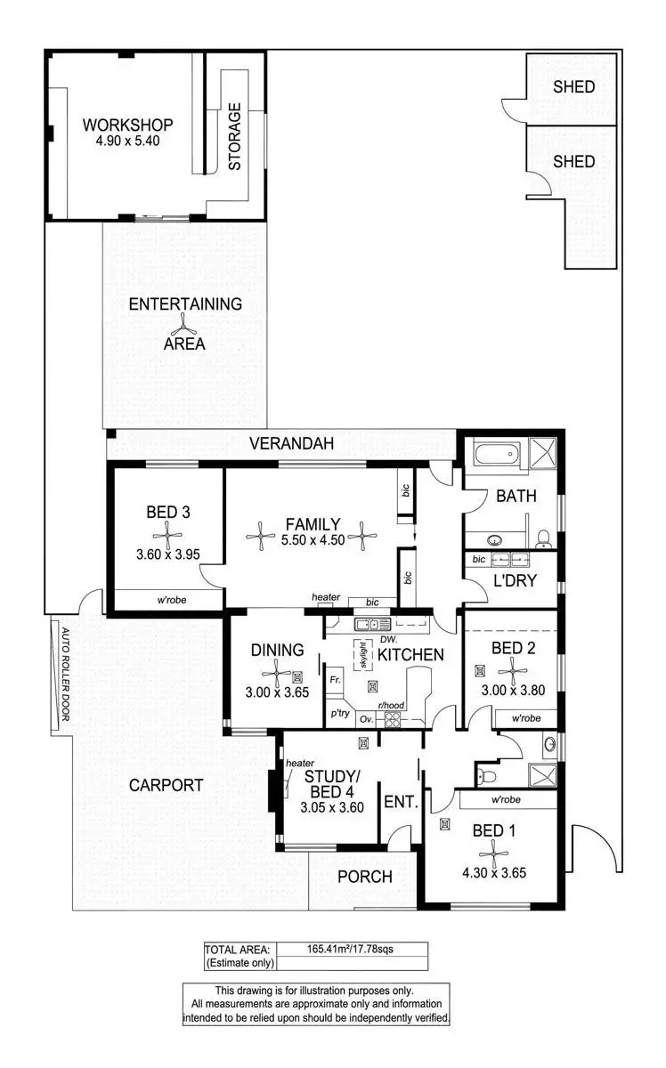 Floorplan of Homely house listing, 50 Harding Street, Glengowrie SA 5044