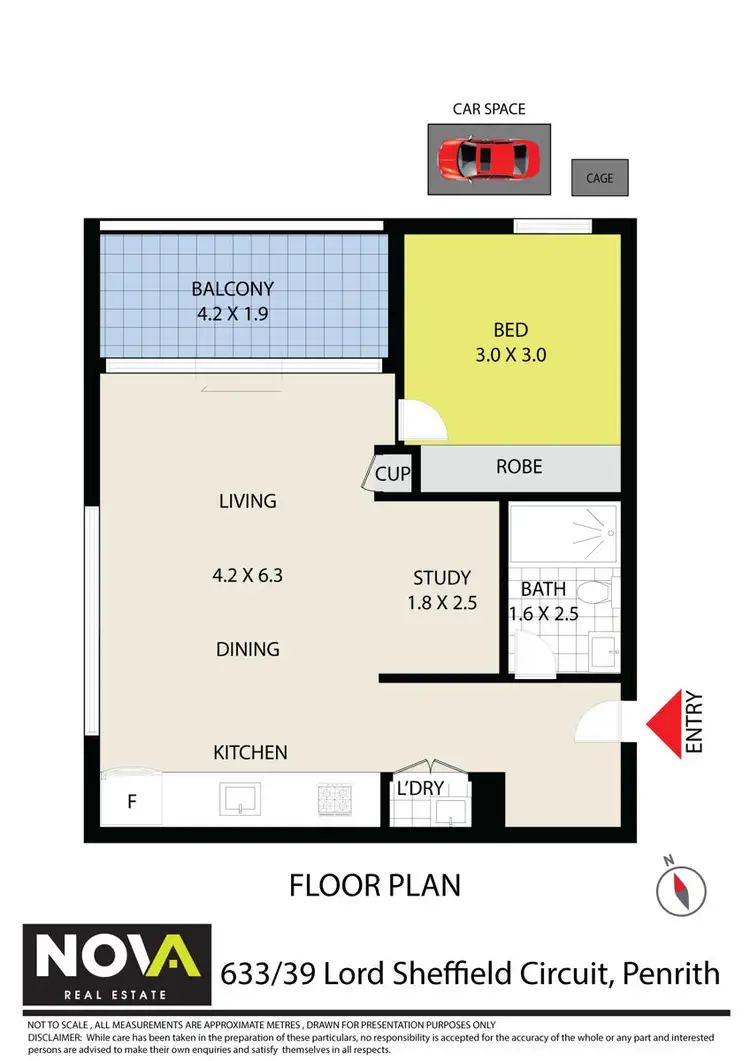 Floorplan of Homely apartment listing, 633/1-39 Lord Sheffield Circuit, Penrith NSW 2750