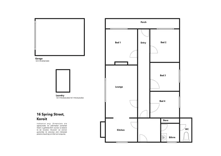 Floorplan of Homely house listing, 16 Spring Street, Koroit VIC 3282