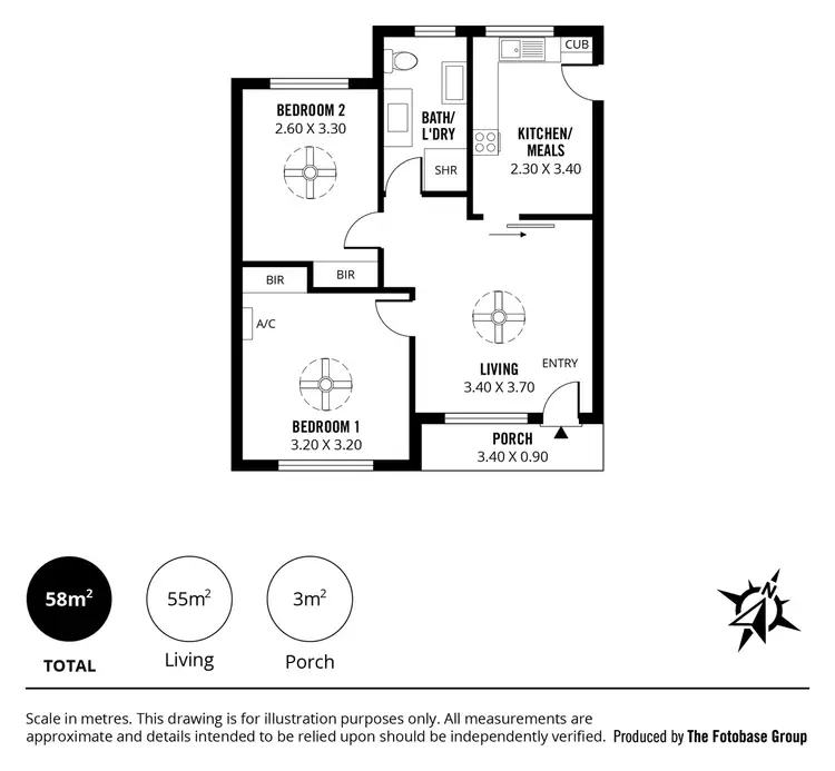 Floorplan of Homely unit listing, 3/1 Hale Street, Everard Park SA 5035