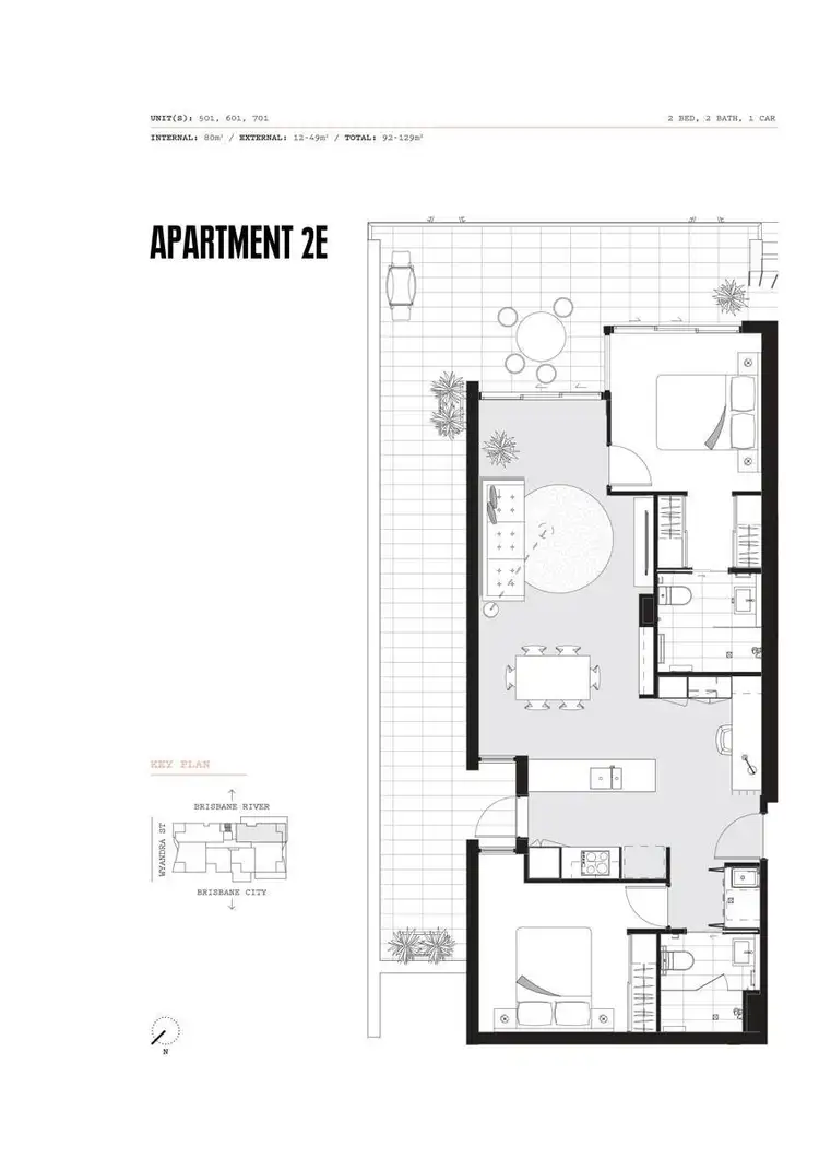Floorplan of Homely house listing, 501/31 Wyandra Street, Teneriffe QLD 4005