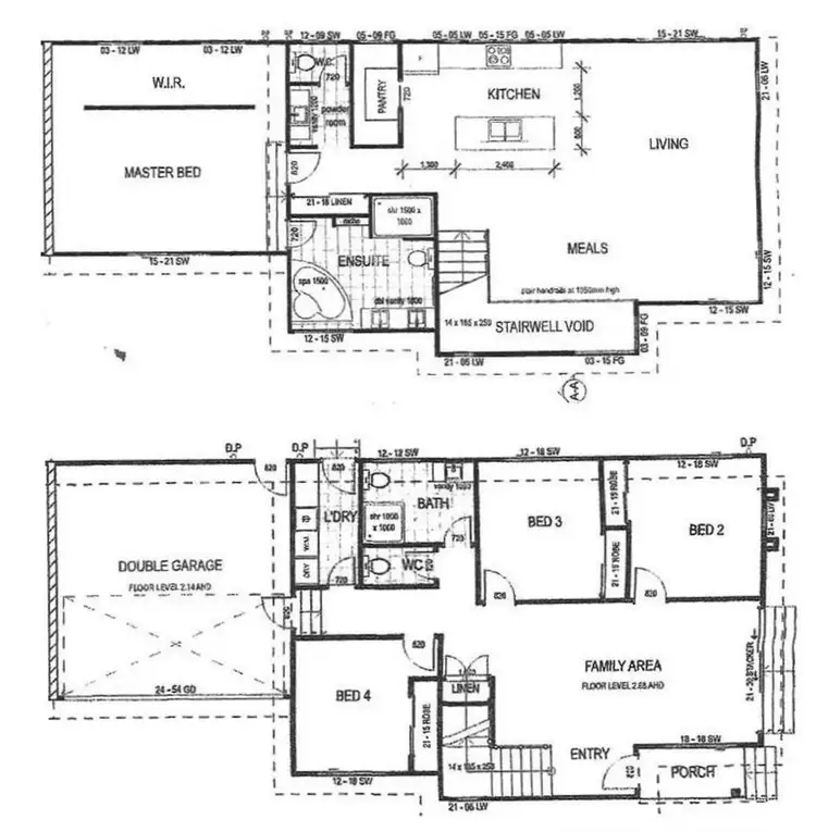 Floorplan of Homely townhouse listing, 2/37 Parker Street, Labrador QLD 4215