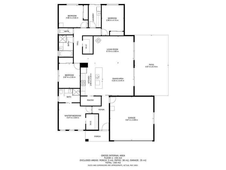 Floorplan of Homely house listing, 7 Fyfe Court, West Wodonga VIC 3690