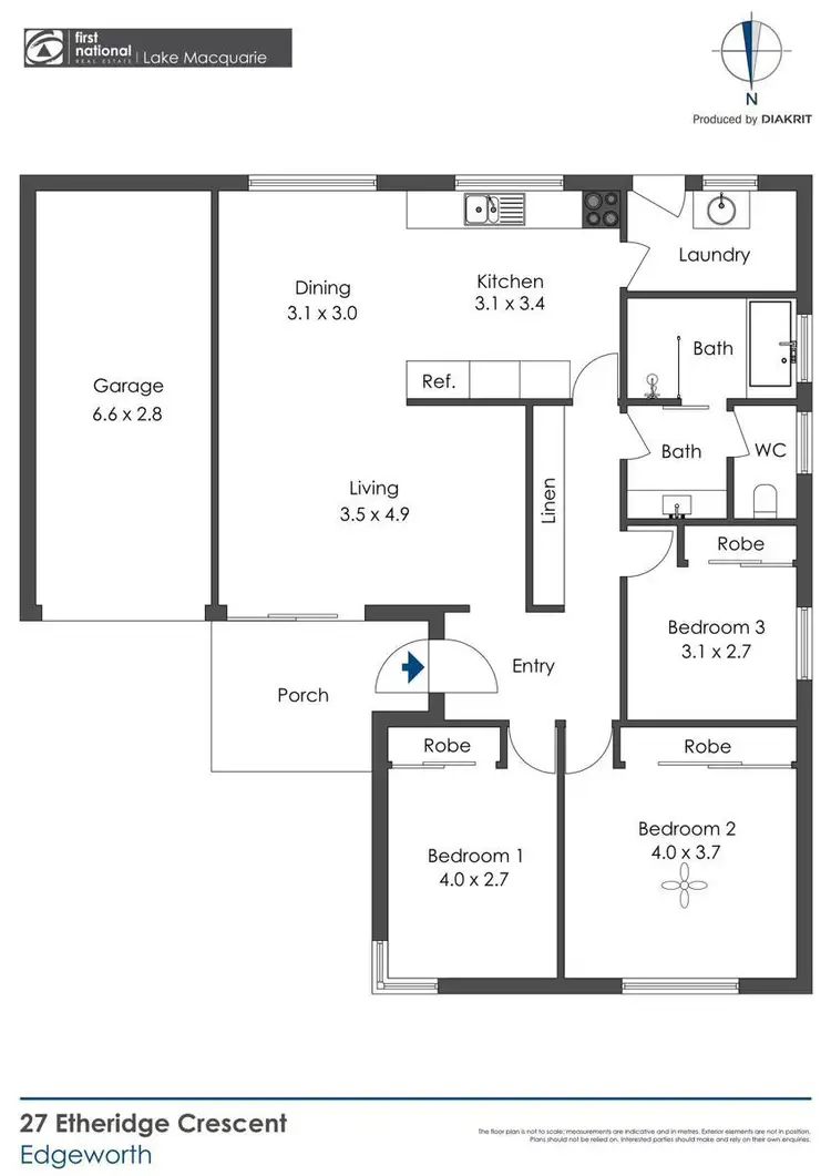 Floorplan of Homely house listing, 27 Etheridge Crescent, Edgeworth NSW 2285