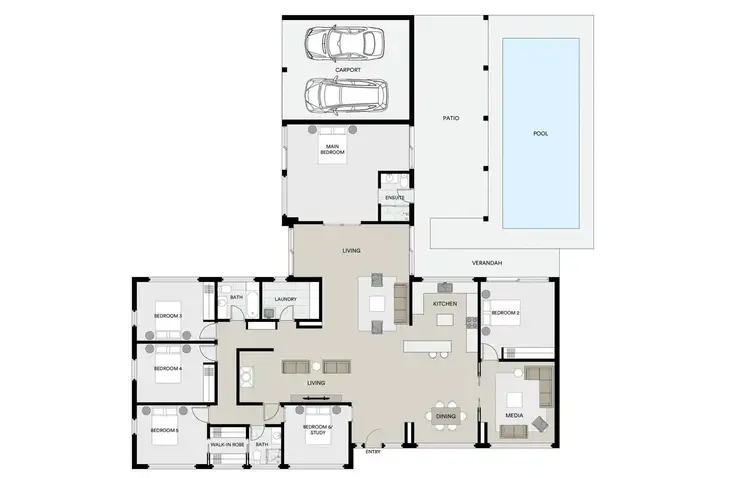 Floorplan of Homely rural property listing, 1885 Kiewa Valley Highway, Kiewa VIC 3691