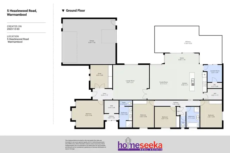 Floorplan of Homely house listing, 5 Heazlewood Road, Warrnambool VIC 3280