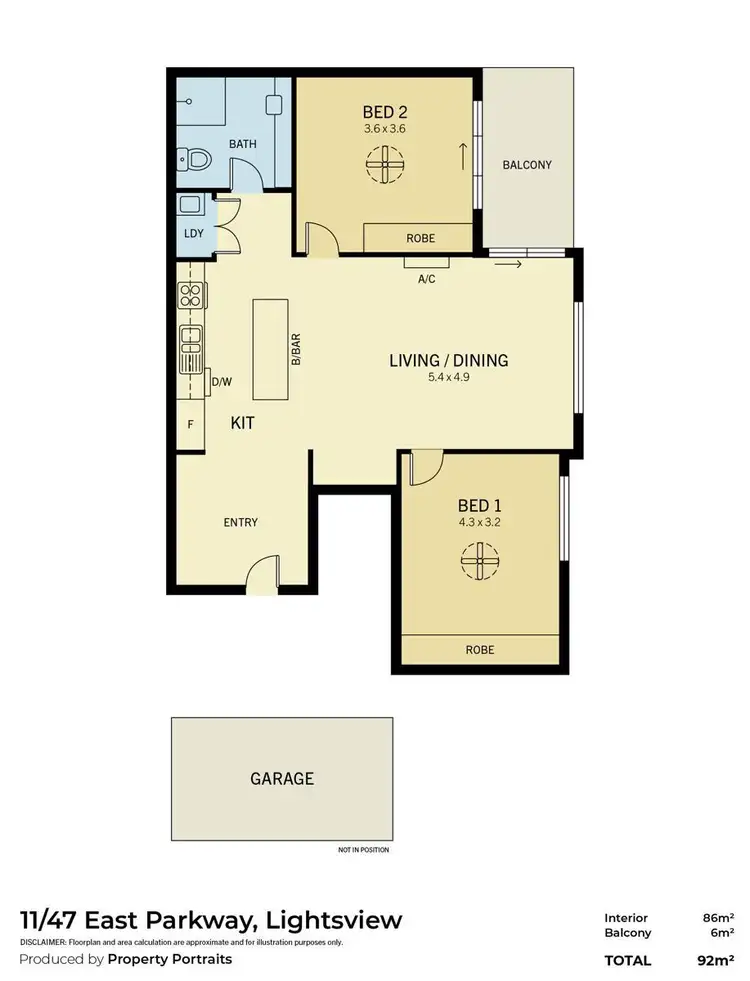 Floorplan of Homely apartment listing, 11/47 East Parkway, Lightsview SA 5085