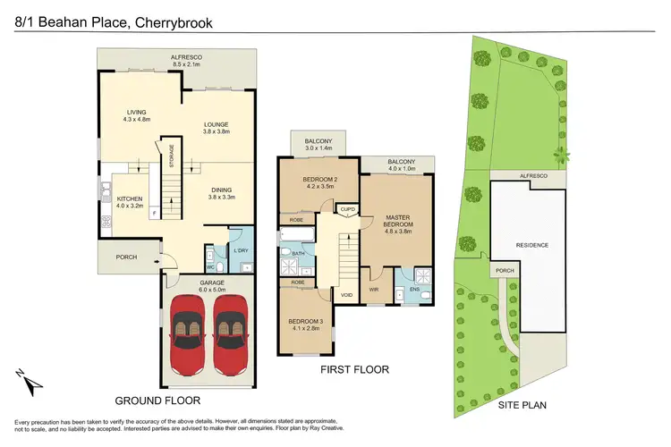 Floorplan of Homely townhouse listing, 8/1 Beahan Place, Cherrybrook NSW 2126