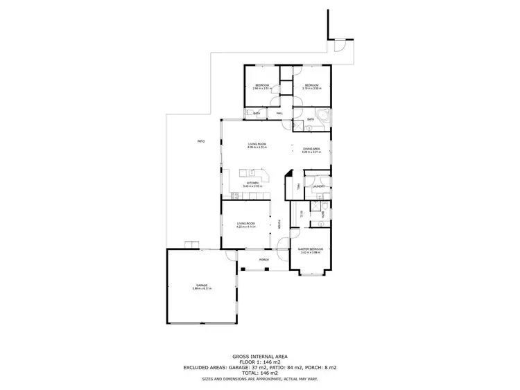 Floorplan of Homely house listing, 7 Willoughby Avenue, West Wodonga VIC 3690