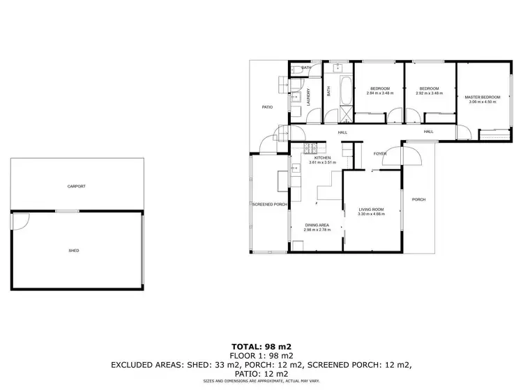 Floorplan of Homely house listing, 23 Gordon Street, Wodonga VIC 3690