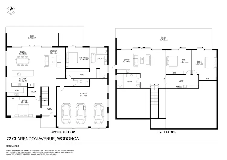 Floorplan of Homely house listing, 72 Clarendon Avenue, Wodonga VIC 3690