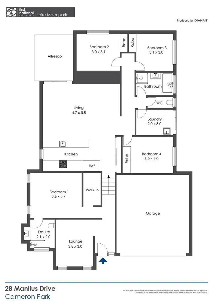 Floorplan of Homely house listing, 28 Manlius Drive, Cameron Park NSW 2285