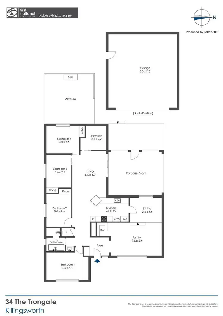 Floorplan of Homely house listing, 34 The Trongate, Killingworth NSW 2278