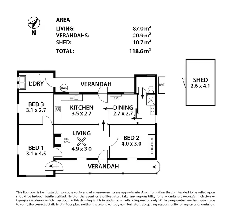 Floorplan of Homely house listing, 7 Schuetze Street, Mannum SA 5238