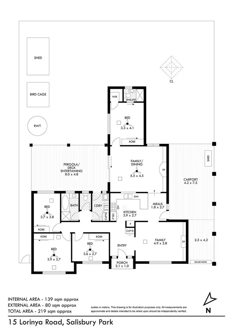 Floorplan of Homely house listing, 15 Lorinya Road, Salisbury Park SA 5109