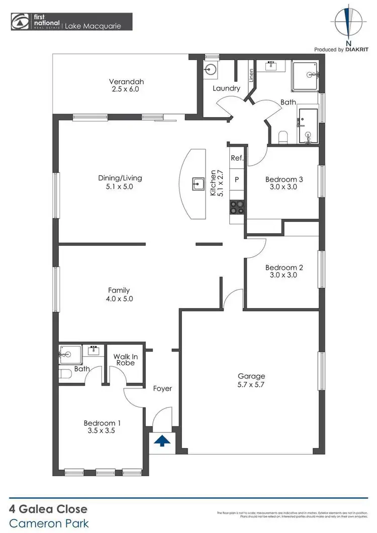 Floorplan of Homely house listing, 4 Galea Close, Cameron Park NSW 2285