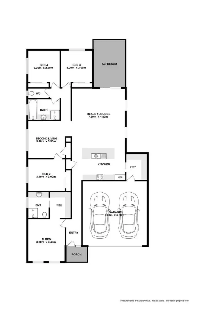Floorplan of Homely house listing, 81 Cuthbert Street, Killara VIC 3691