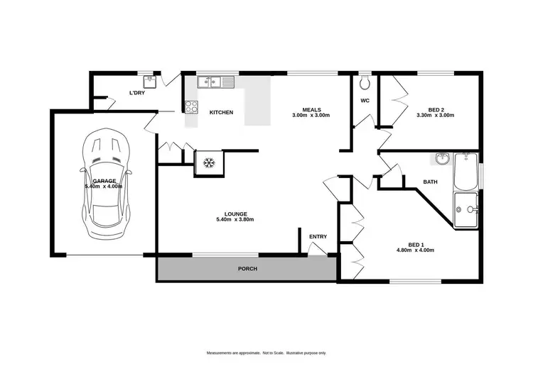 Floorplan of Homely unit listing, 3/428 McLennan Street, West Albury NSW 2640