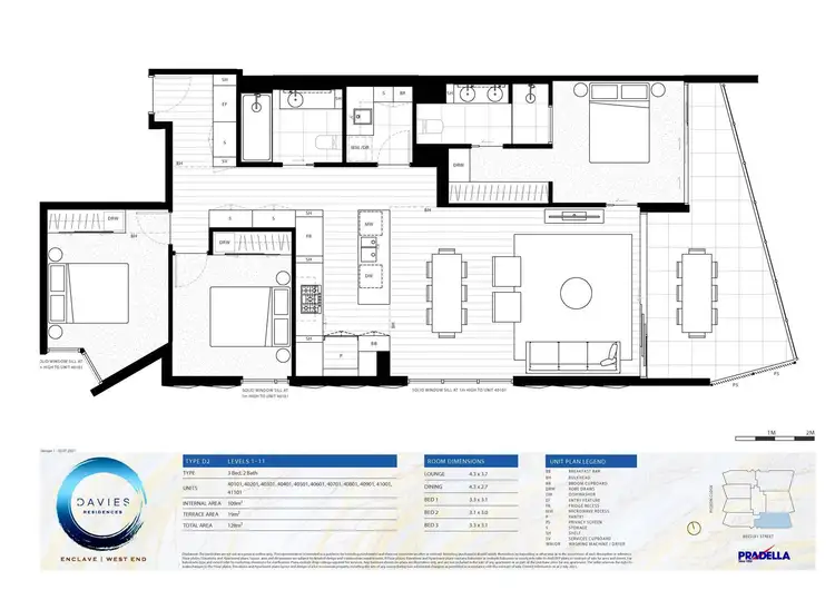 Floorplan of Homely house listing, 40801/9 Pidgeon Close, West End QLD 4101