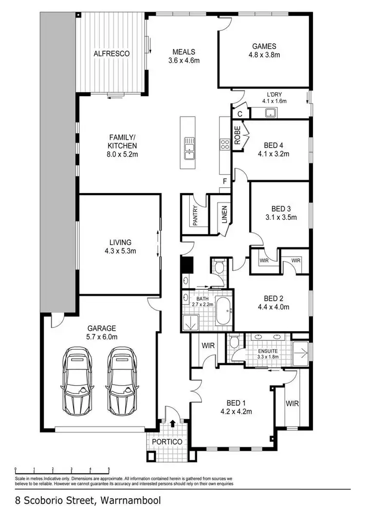 Floorplan of Homely house listing, 8 Scoborio Street, Warrnambool VIC 3280