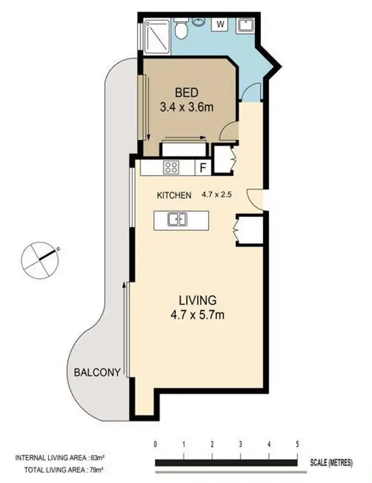 Floorplan of Homely house listing, 607/311-315 Vulture Street, South Brisbane QLD 4101