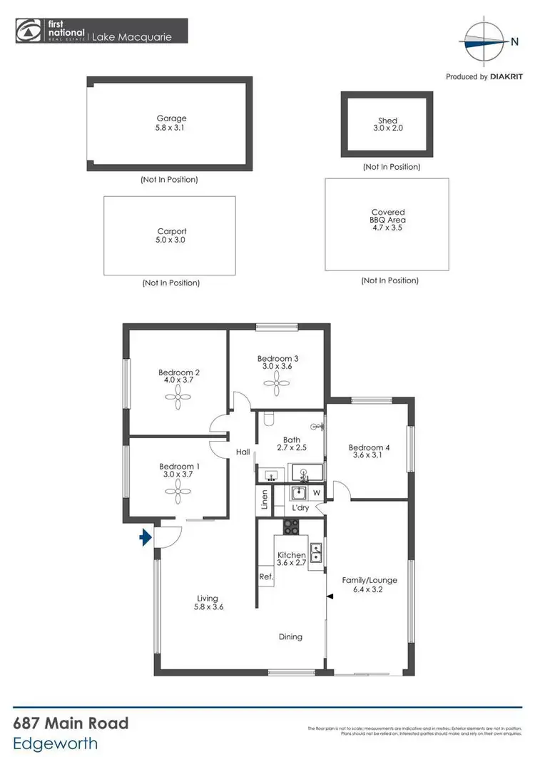 Floorplan of Homely house listing, 687 Main Road, Edgeworth NSW 2285