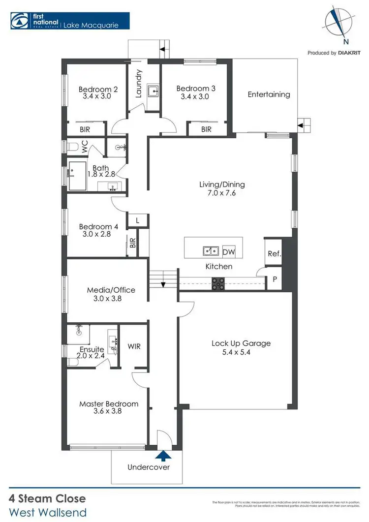 Floorplan of Homely house listing, 4 Steam Close, West Wallsend NSW 2286