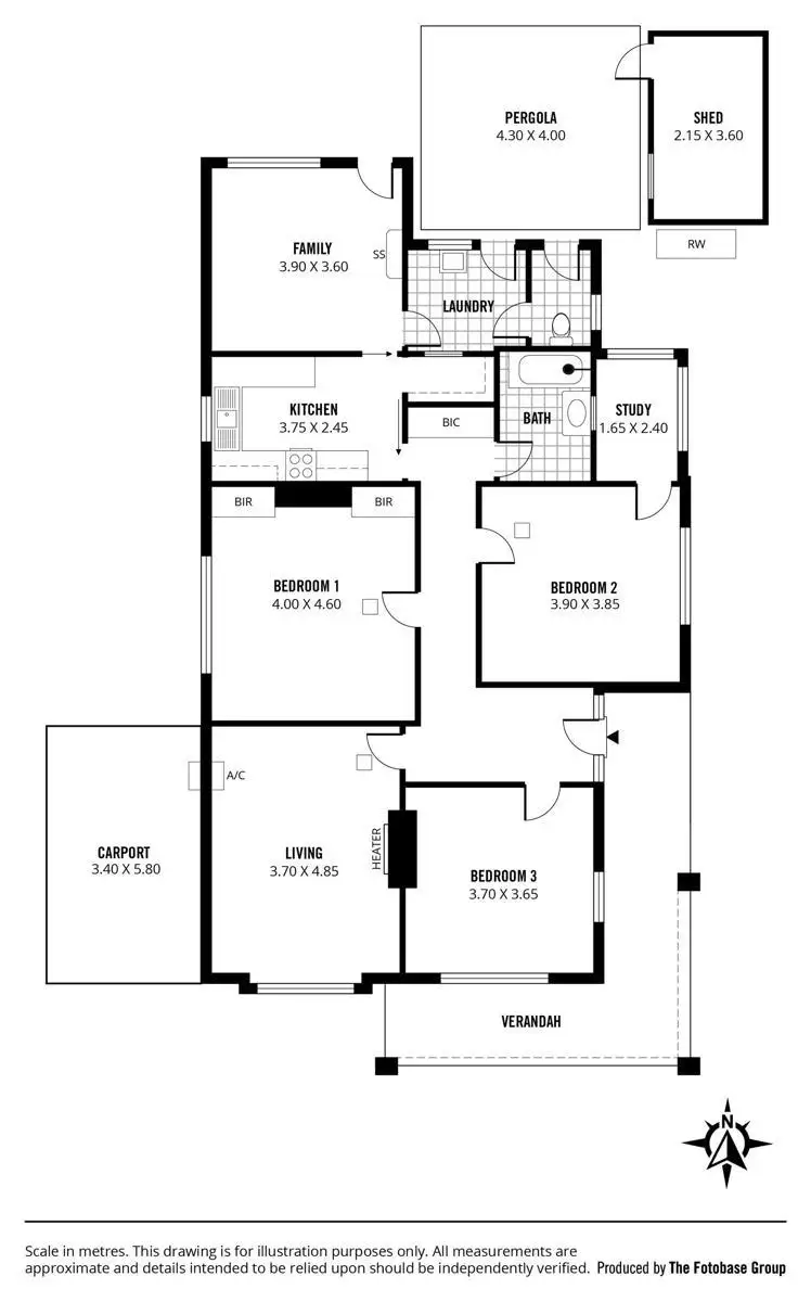 Floorplan of Homely house listing, 61 Stanley Street, Erindale SA 5066
