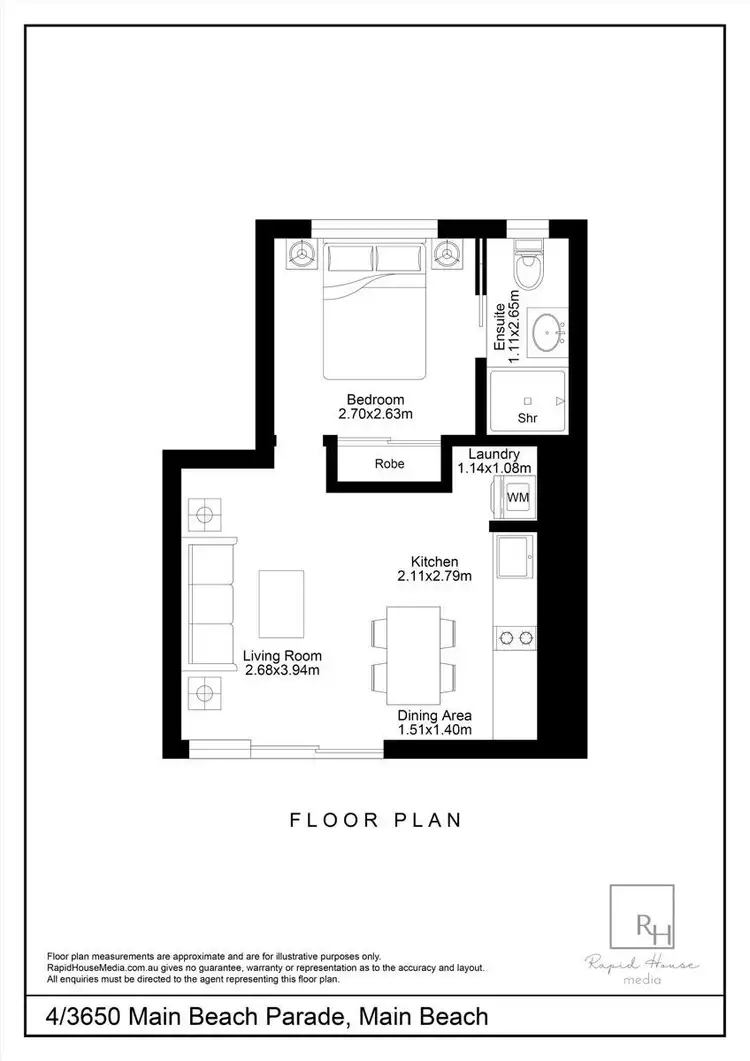 Floorplan of Homely apartment listing, 4/3650 Main Beach Parade, Main Beach QLD 4217