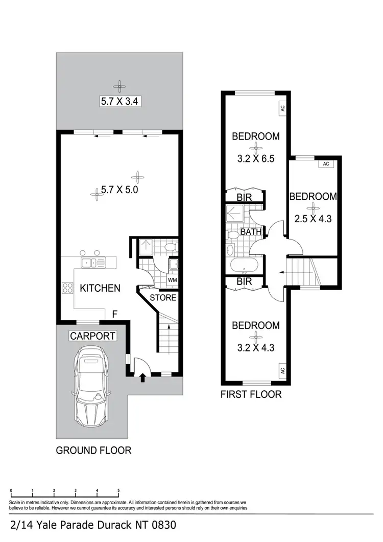 Floorplan of Homely unit listing, 2/14 Yale Street, Durack NT 830