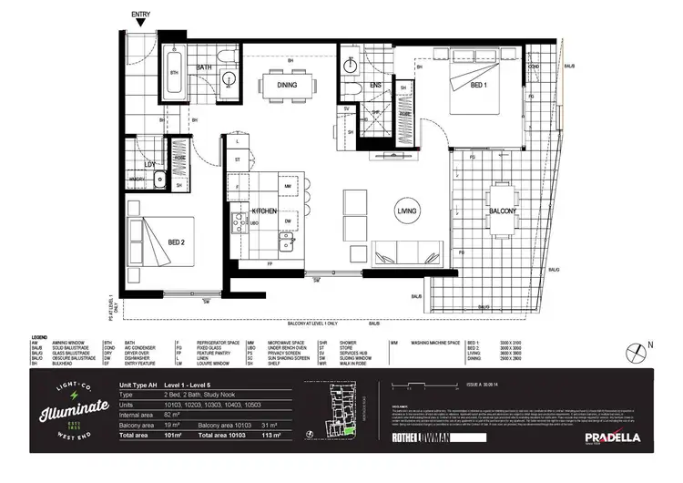 Floorplan of Homely house listing, 10303/321 Montague Road, West End QLD 4101
