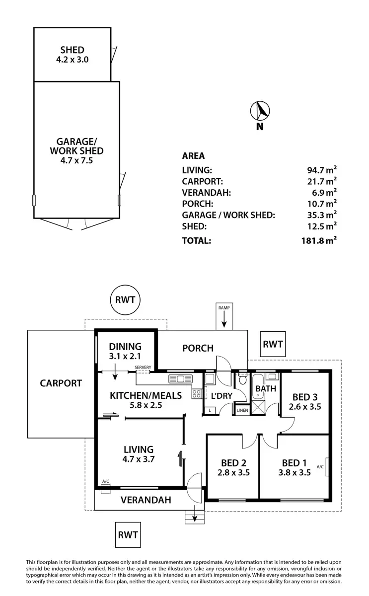 Floorplan of Homely house listing, 9 Anne Street, Mannum SA 5238