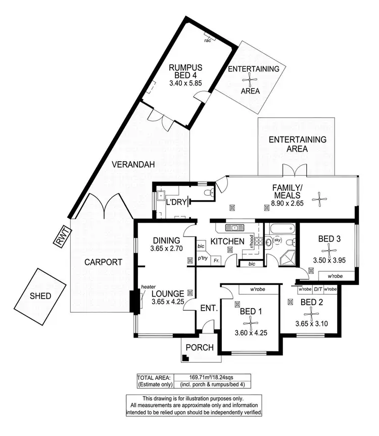 Floorplan of Homely house listing, 23B Illawarra Avenue, Hove SA 5048