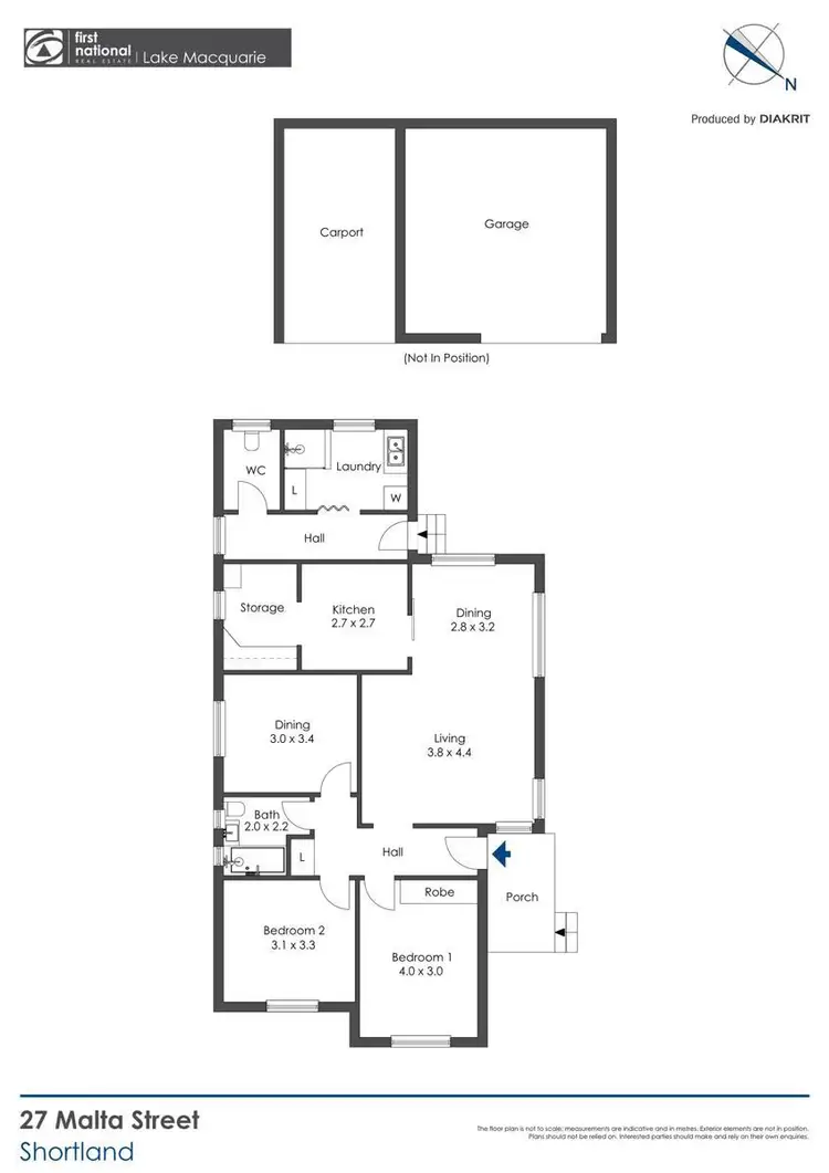 Floorplan of Homely house listing, 27 Malta Street, Shortland NSW 2307