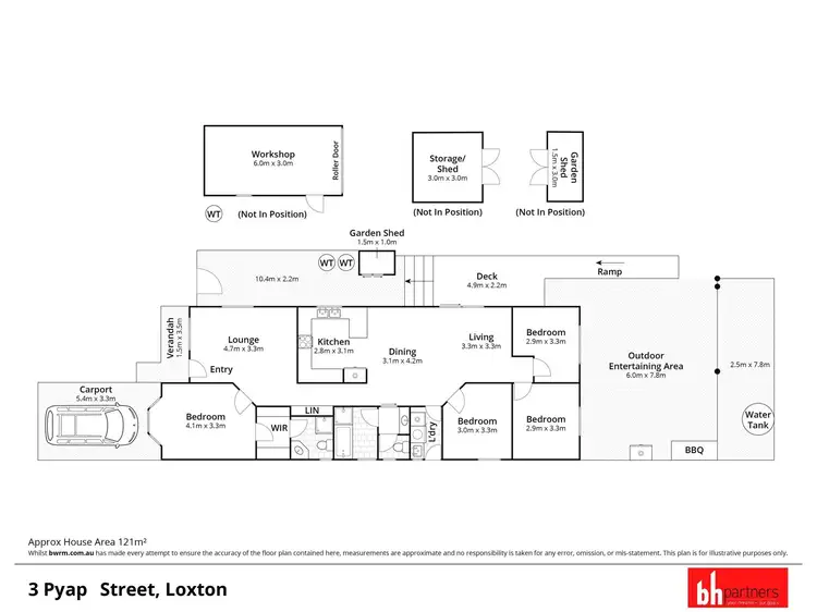 Floorplan of Homely house listing, 3 Pyap Street, Loxton SA 5333