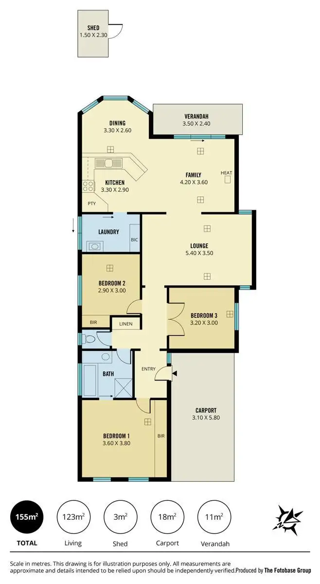 Floorplan of Homely house listing, 16 Dempster Court, Greenwith SA 5125