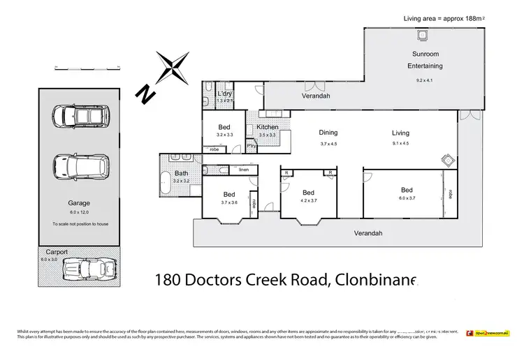 Floorplan of Homely house listing, 180 Doctors Creek Road, Clonbinane VIC 3658