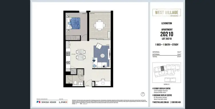 Floorplan of Homely house listing, 20210/19 Wilson Street, West End QLD 4101