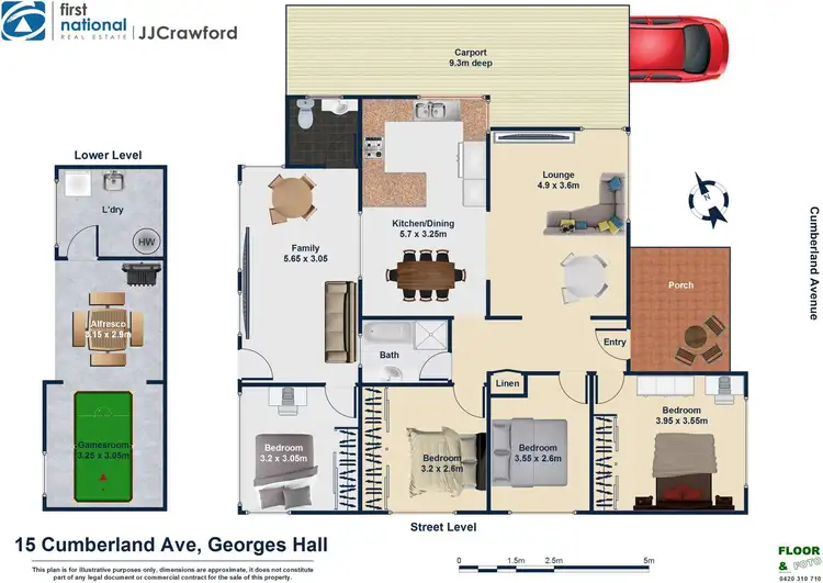 Floorplan of Homely house listing, 15 Cumberland Avenue, Georges Hall NSW 2198