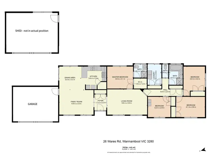 Floorplan of Homely house listing, 26 Wares Road, Warrnambool VIC 3280