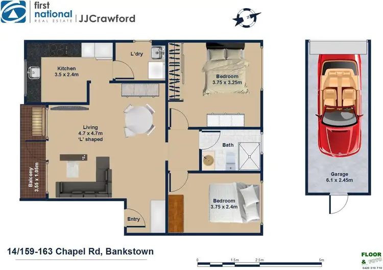 Floorplan of Homely apartment listing, 14/159-163 Chapel Road, Bankstown NSW 2200