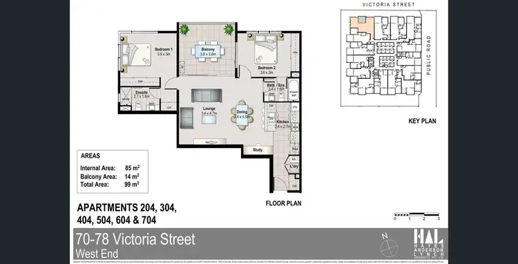 Floorplan of Homely house listing, 504/70-78 Victoria Street, West End QLD 4101