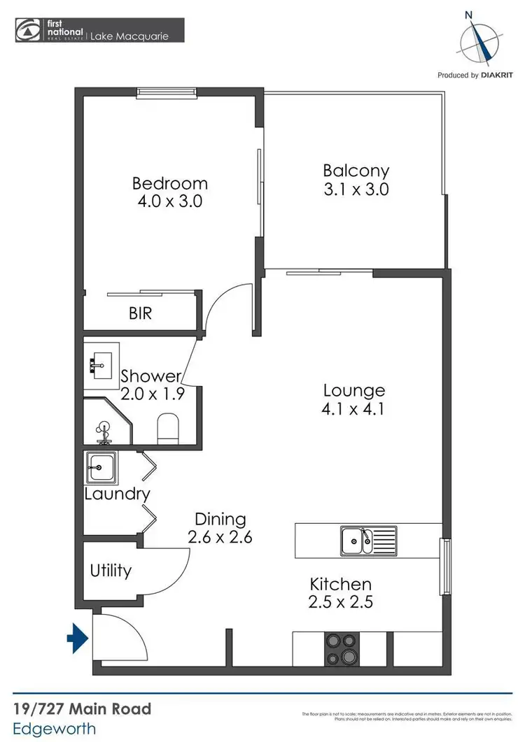 Floorplan of Homely unit listing, 19/727 Main Road, Edgeworth NSW 2285