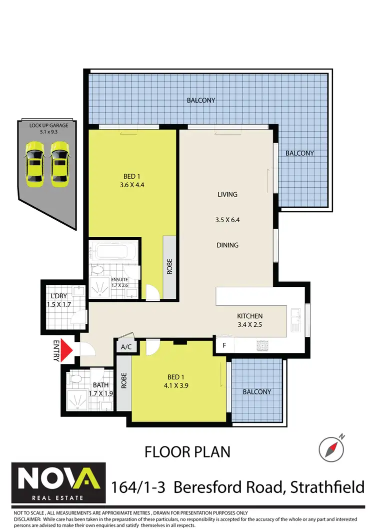 Floorplan of Homely apartment listing, 164/1-3 beresford Road, Strathfield NSW 2135